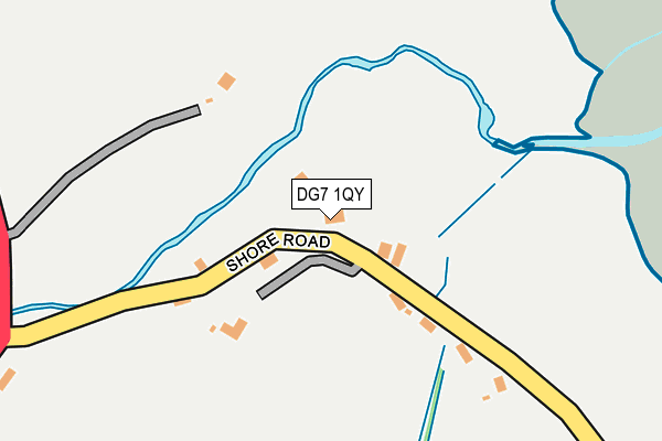 DG7 1QY map - OS OpenMap – Local (Ordnance Survey)