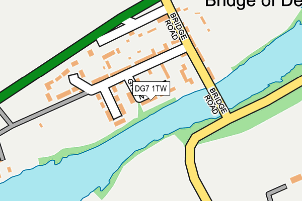DG7 1TW map - OS OpenMap – Local (Ordnance Survey)