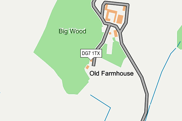 DG7 1TX map - OS OpenMap – Local (Ordnance Survey)