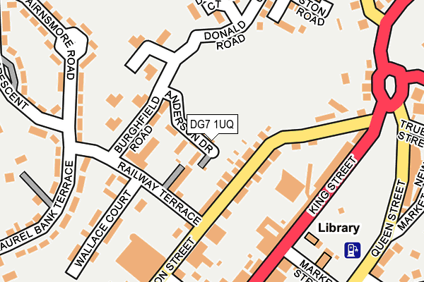 DG7 1UQ map - OS OpenMap – Local (Ordnance Survey)