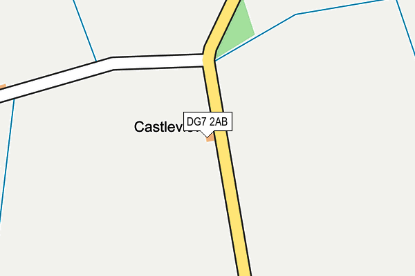 DG7 2AB map - OS OpenMap – Local (Ordnance Survey)