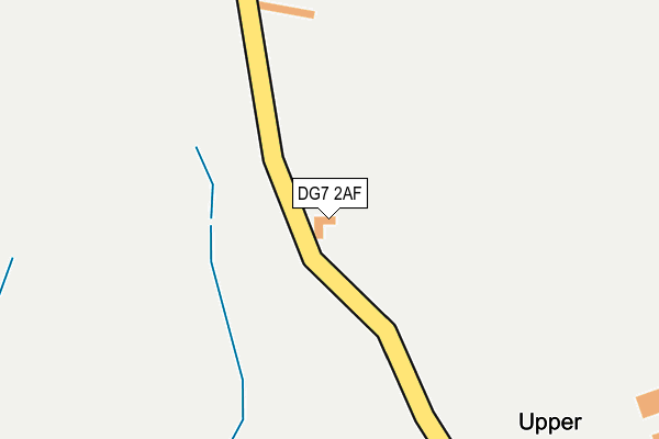 DG7 2AF map - OS OpenMap – Local (Ordnance Survey)