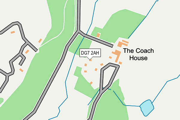 DG7 2AH map - OS OpenMap – Local (Ordnance Survey)