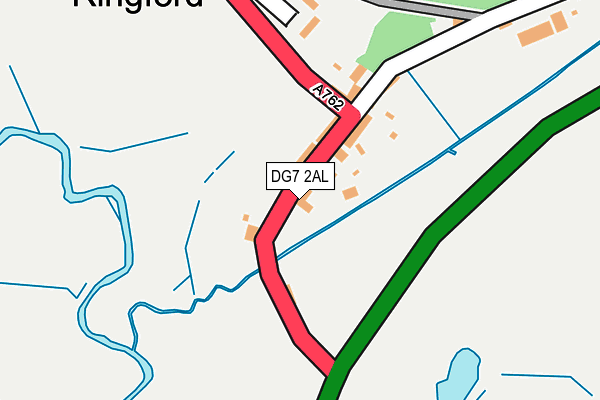 DG7 2AL map - OS OpenMap – Local (Ordnance Survey)