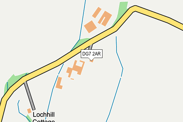 DG7 2AR map - OS OpenMap – Local (Ordnance Survey)