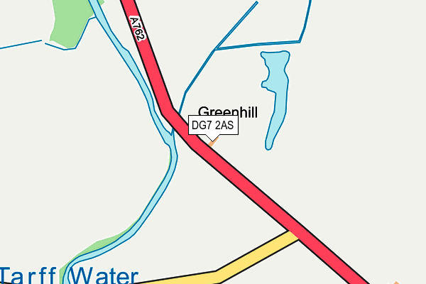 DG7 2AS map - OS OpenMap – Local (Ordnance Survey)