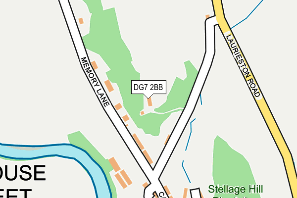 DG7 2BB map - OS OpenMap – Local (Ordnance Survey)