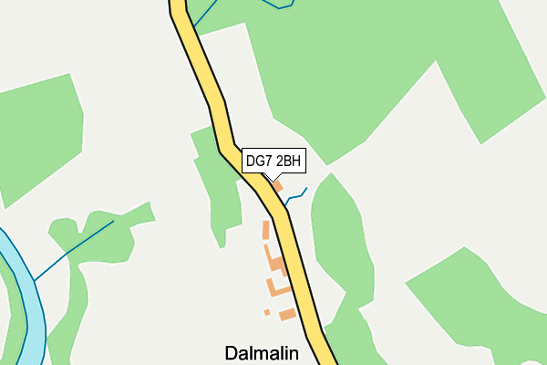 DG7 2BH map - OS OpenMap – Local (Ordnance Survey)