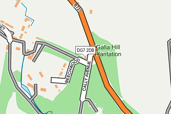 DG7 2DB map - OS OpenMap – Local (Ordnance Survey)