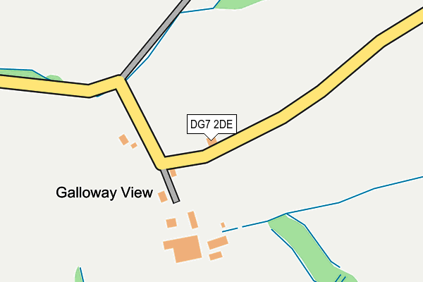 DG7 2DE map - OS OpenMap – Local (Ordnance Survey)