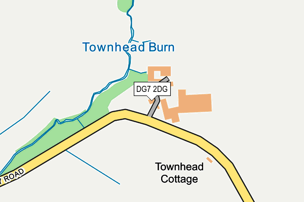 DG7 2DG map - OS OpenMap – Local (Ordnance Survey)