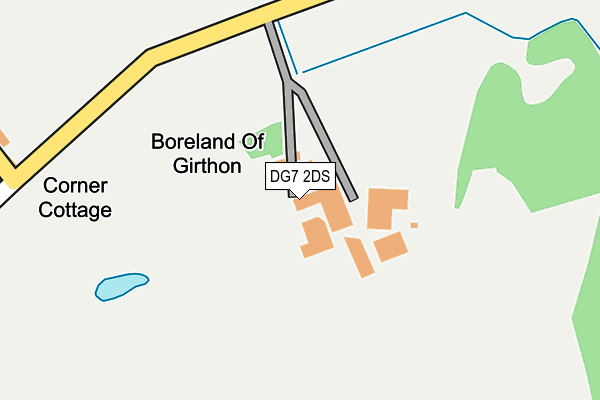 DG7 2DS map - OS OpenMap – Local (Ordnance Survey)