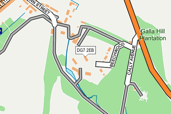 DG7 2EB map - OS OpenMap – Local (Ordnance Survey)