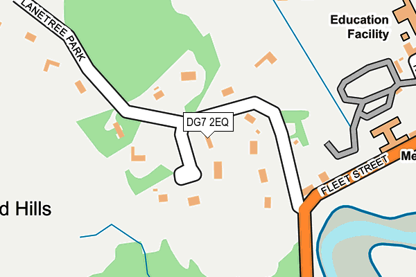 DG7 2EQ map - OS OpenMap – Local (Ordnance Survey)