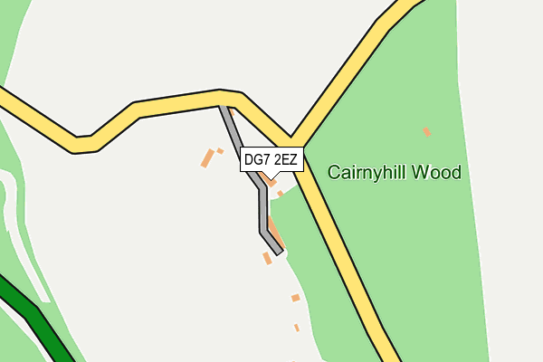 DG7 2EZ map - OS OpenMap – Local (Ordnance Survey)