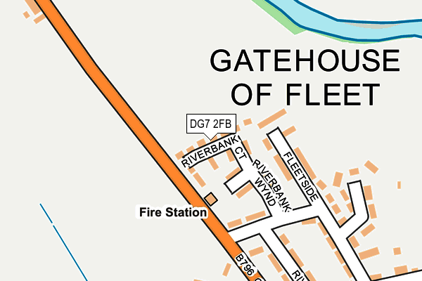 DG7 2FB map - OS OpenMap – Local (Ordnance Survey)