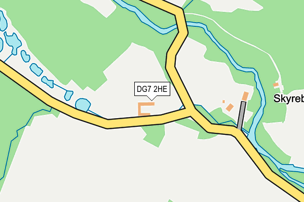 DG7 2HE map - OS OpenMap – Local (Ordnance Survey)