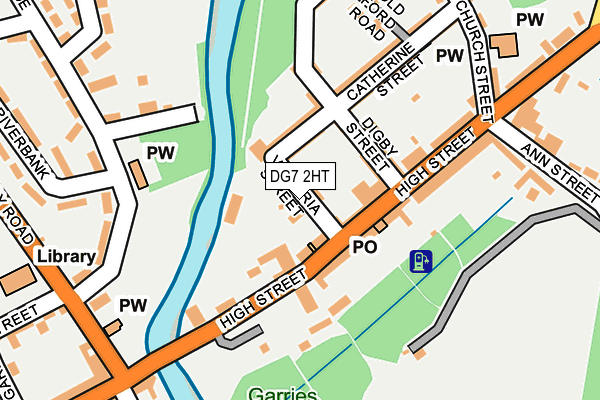 DG7 2HT map - OS OpenMap – Local (Ordnance Survey)