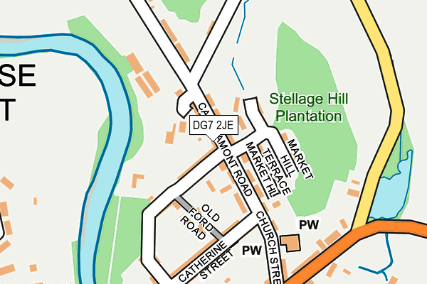 DG7 2JE map - OS OpenMap – Local (Ordnance Survey)