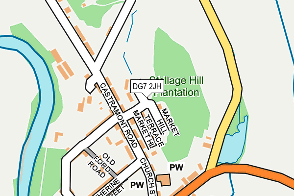 DG7 2JH map - OS OpenMap – Local (Ordnance Survey)