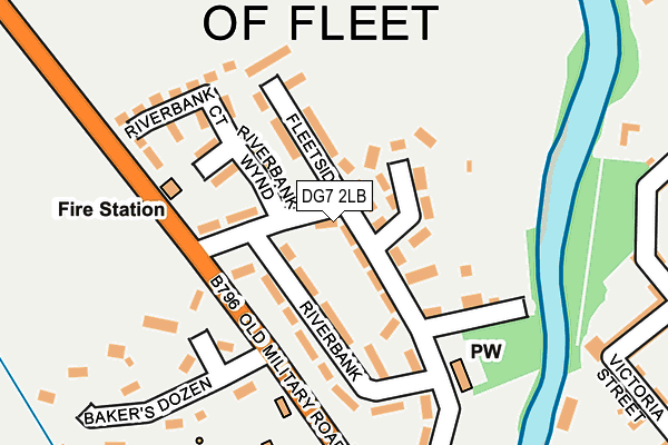 DG7 2LB map - OS OpenMap – Local (Ordnance Survey)