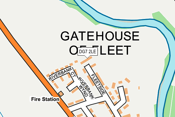 DG7 2LE map - OS OpenMap – Local (Ordnance Survey)