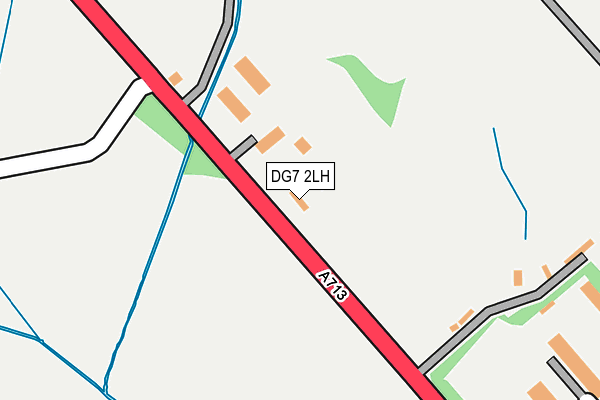 DG7 2LH map - OS OpenMap – Local (Ordnance Survey)