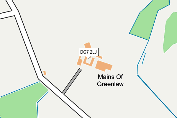 DG7 2LJ map - OS OpenMap – Local (Ordnance Survey)