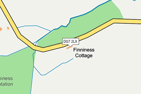 DG7 2LX map - OS OpenMap – Local (Ordnance Survey)