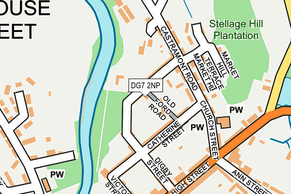 DG7 2NP map - OS OpenMap – Local (Ordnance Survey)