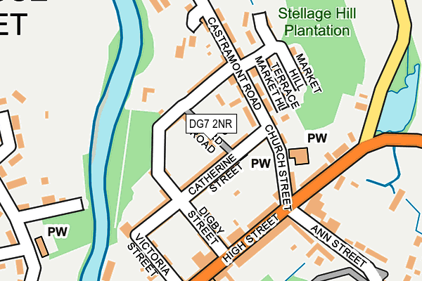 DG7 2NR map - OS OpenMap – Local (Ordnance Survey)