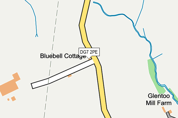 DG7 2PE map - OS OpenMap – Local (Ordnance Survey)