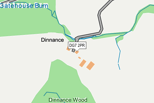 DG7 2PR map - OS OpenMap – Local (Ordnance Survey)