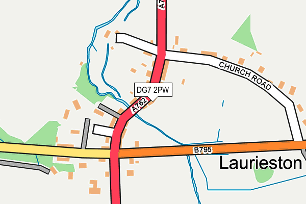 DG7 2PW map - OS OpenMap – Local (Ordnance Survey)