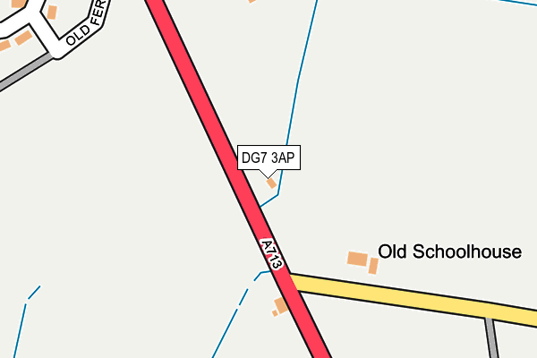 DG7 3AP map - OS OpenMap – Local (Ordnance Survey)