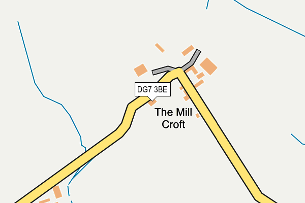 DG7 3BE map - OS OpenMap – Local (Ordnance Survey)
