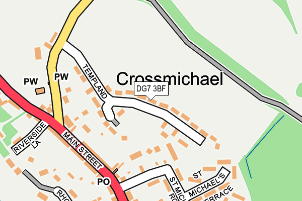 DG7 3BF map - OS OpenMap – Local (Ordnance Survey)