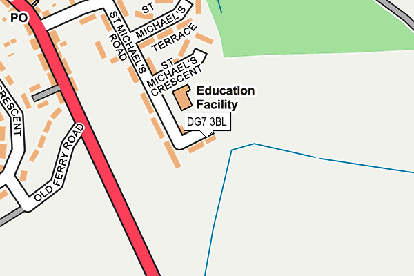 DG7 3BL map - OS OpenMap – Local (Ordnance Survey)