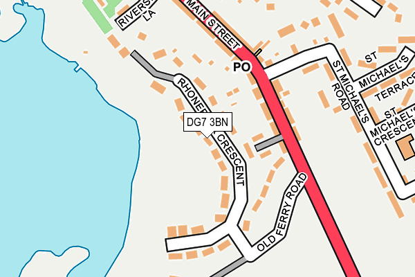 DG7 3BN map - OS OpenMap – Local (Ordnance Survey)