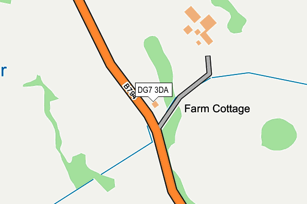 DG7 3DA map - OS OpenMap – Local (Ordnance Survey)