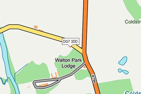 DG7 3DD map - OS OpenMap – Local (Ordnance Survey)