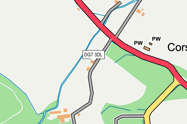 DG7 3DL map - OS OpenMap – Local (Ordnance Survey)