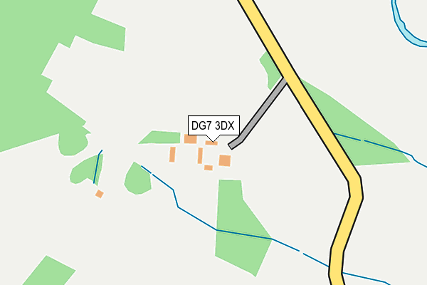 DG7 3DX map - OS OpenMap – Local (Ordnance Survey)