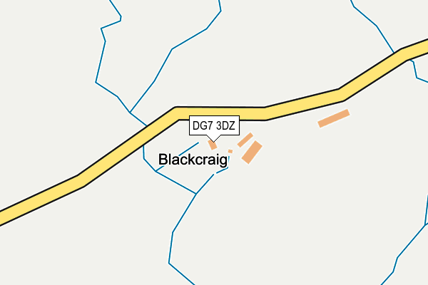 DG7 3DZ map - OS OpenMap – Local (Ordnance Survey)