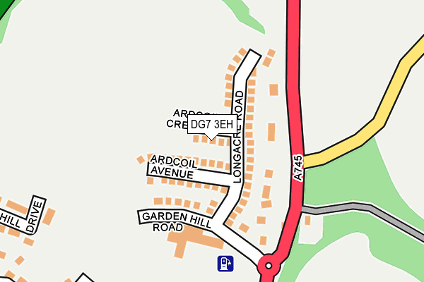 DG7 3EH map - OS OpenMap – Local (Ordnance Survey)