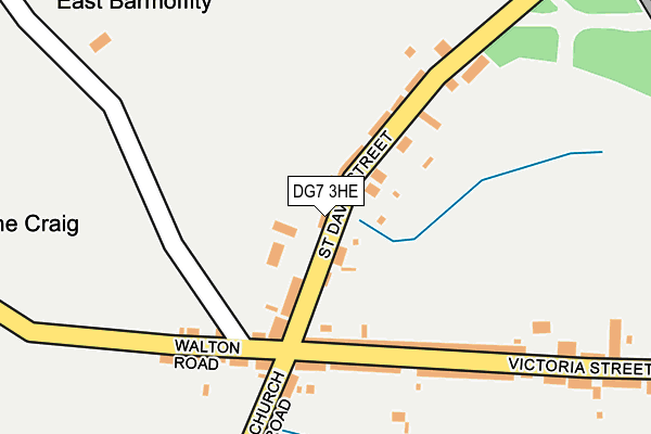 DG7 3HE map - OS OpenMap – Local (Ordnance Survey)