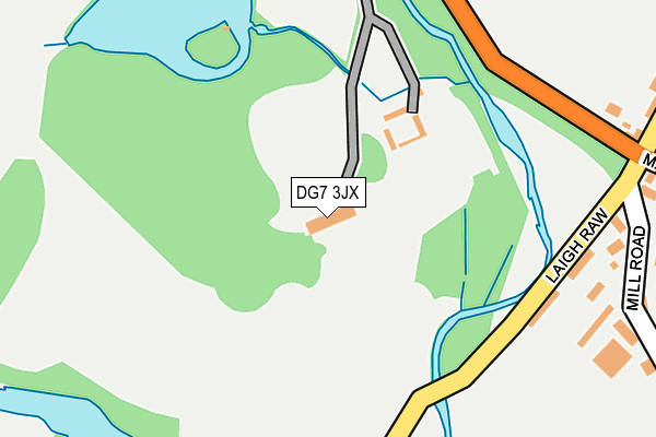 DG7 3JX map - OS OpenMap – Local (Ordnance Survey)