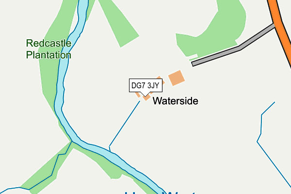 DG7 3JY map - OS OpenMap – Local (Ordnance Survey)