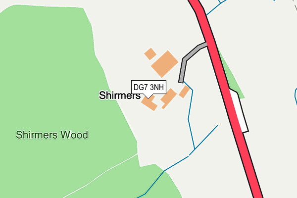 DG7 3NH map - OS OpenMap – Local (Ordnance Survey)