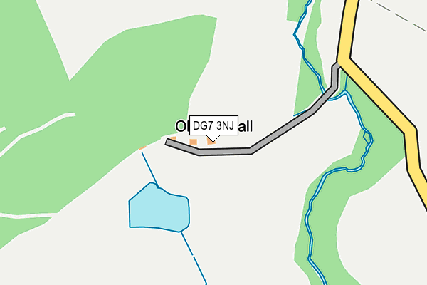DG7 3NJ map - OS OpenMap – Local (Ordnance Survey)